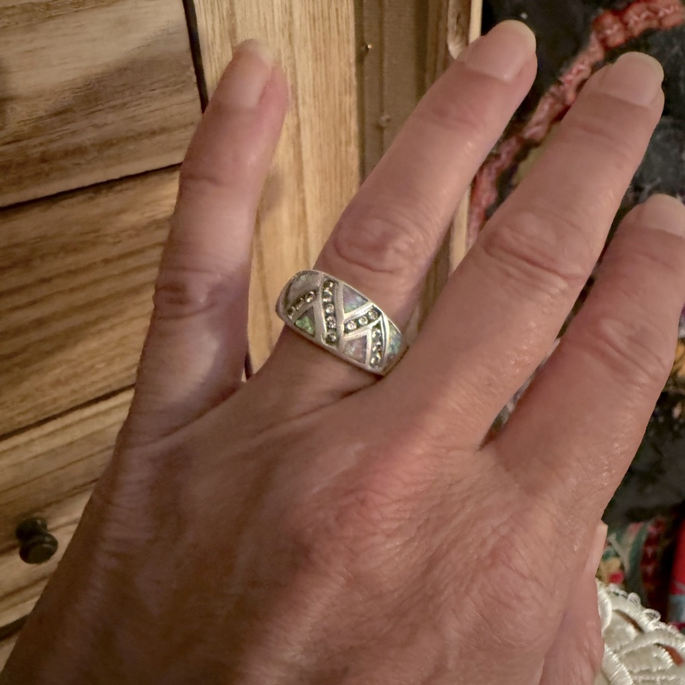 Silver Ring with Intricate Design